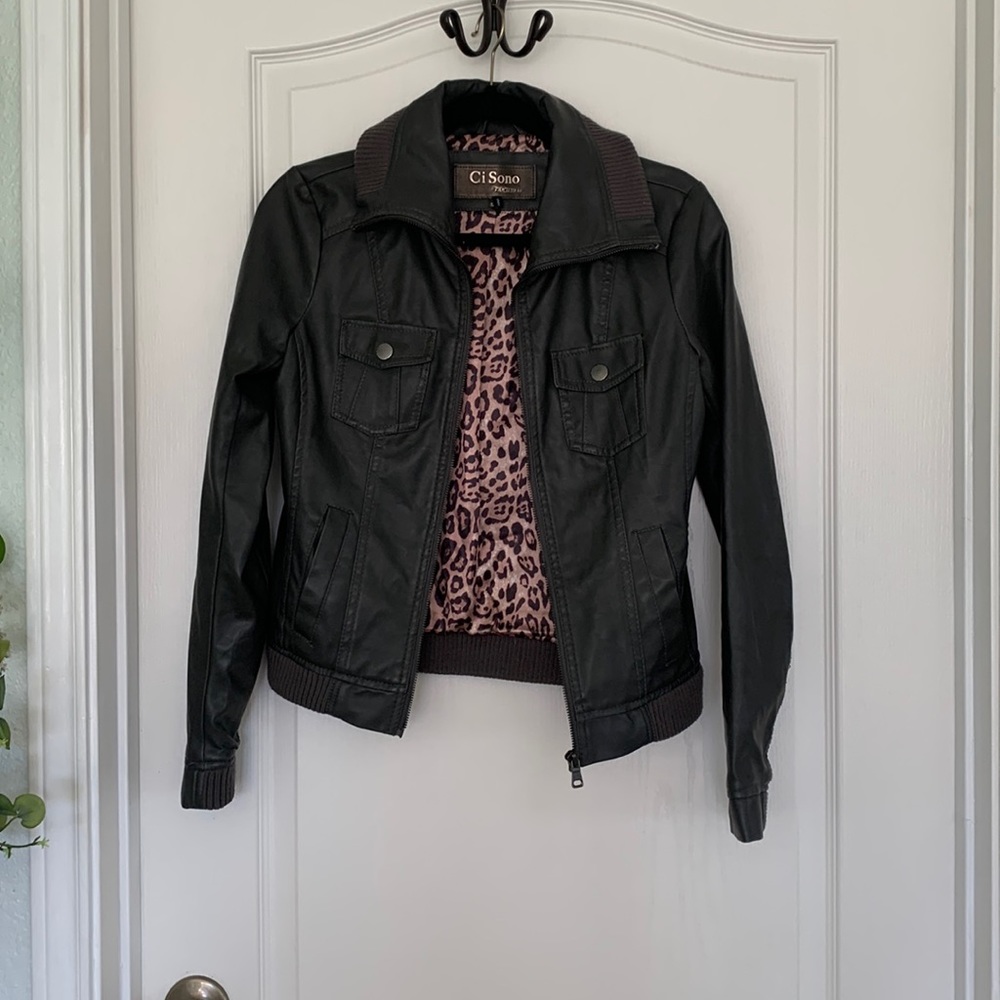 Ci Sono by Cavalini leather jacket